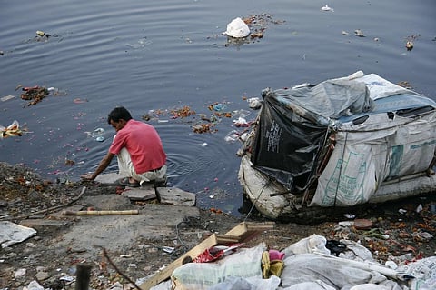 Emphasis has been given on the need to overhaul the sewage management system. Credit: Samrat Mukherjee / CSE