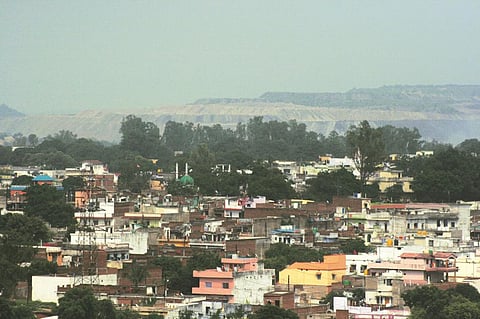 50 हजार की आबादी वाला माेरवा टाउन, जिसका कोयला खदानांे के विस्तार के लिए अधिग्रहण किया जा रहा है। फोटो : अनुपम चक्रवर्ती/ सीएसई