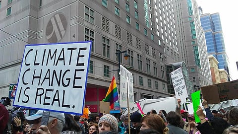 Backlashes and protests by civil society groups and activists erupted after the US pullout from the Paris Agreement. Credit: Wikimedia Commons