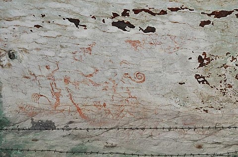 Picture for representation only. Niah Cave painting. Credit: Wikicommons.