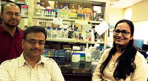Subramaniam Ganesh of Indian Institute of Technology, Kanpur with his team. Credit:Author
