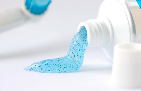 Microplastics used in toothpaste can get stuck in the gum and trap bacteria leading to gingivitis.