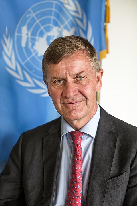 Erik Solheim, UNEP chief, talks to Down To Earth, hours before he was going to attend the main event in New Delhi with Prime Minister Narendra Modi. Credit: United Nations