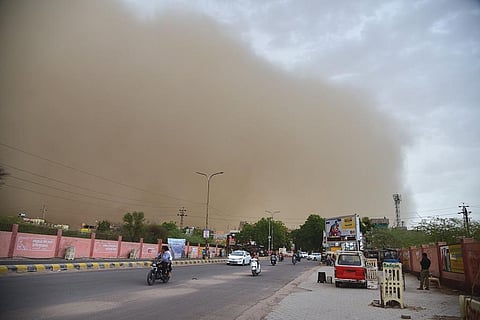 This year, dust storms have been a significant feature in the pre-monsoon season. Credit: Vikas Choudhury