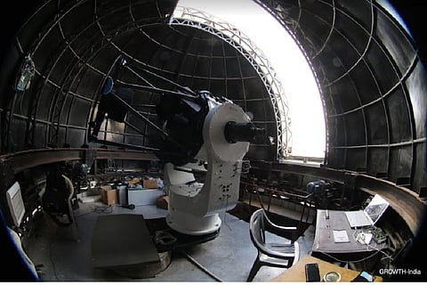 Inside the dome of GROWTH-India telescope at Hanle (Credit : GROWTH-India)