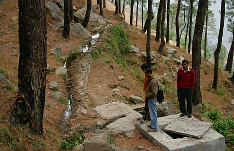 about 260,000 springs provide 90 per cent of the drinking water sources in Uttarakhand. Credit: Samrat Mukherjee