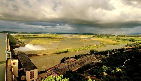 The construction of the Hirakud dam in the 1950s started the decline of the Mahanadi River basin, experts say Credit: Ranjan Panda