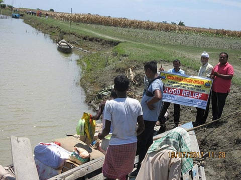 A file photo of Assam floods. Credit: Belur Math/Flickr