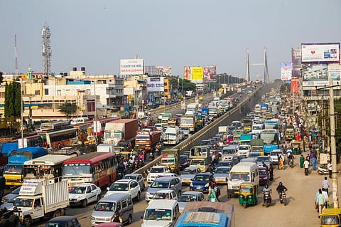 The carbon pricing gap is lowest for road transport (21 per cent against the EUR 30 benchmark) Credit: Satvik Sahapur