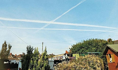 Stratospheric aerosol injection mimics a volcano. It pumps gas into the sky which turns into aerosols and reflects part of the solar ray. Credit: sovereignwales.com