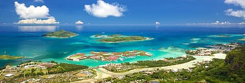 A snapshot of the Seychelles coastline Credit: Getty Images