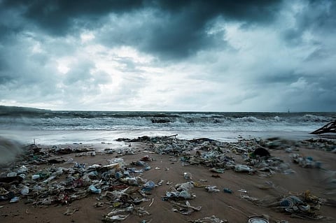 The island’s lovely beaches are often found covered in huge amounts of plastic. Credit: Getty Images