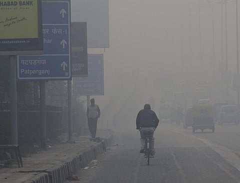 Heavy smog in Delhi. Credit: Vikas Choudhary
