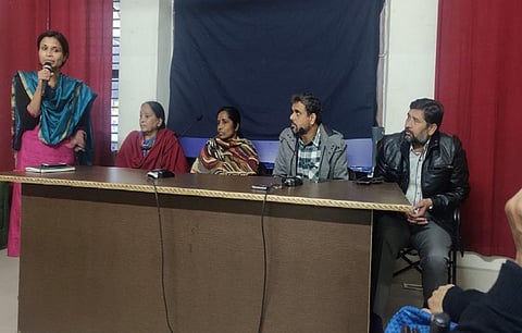 Patients talking to the media. Credit: Banjot Kaur