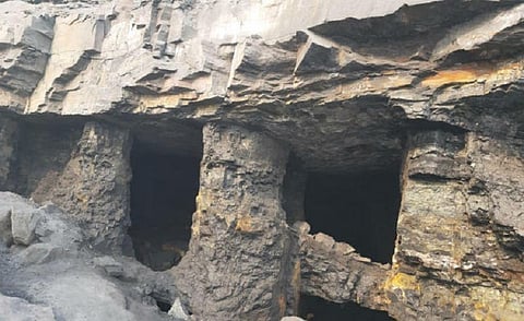 The coal mine in Kapasara area of Dhanbad. Photo: Prabhat Khabar