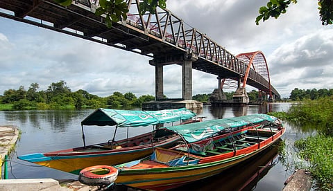 A bridge in Palangka Raya, Borneo. Credit: Getty Images