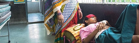 A patient of Kala Azar. Photo: Srikant Caudhary