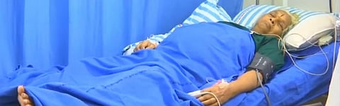 Erramatti Mangayamma from Guntur, Andhra Pradesh after giving birth to twins. Photo: YouTube
