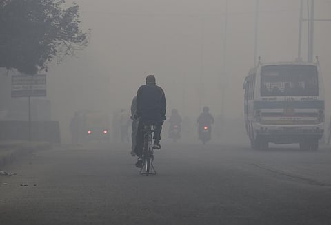 Heavy smog over Delhi Photo: Vikas Choudhary