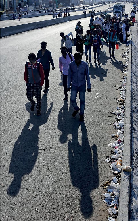 India has about 100 million migrants who have lost jobs due to the lockdown (Photograph: Vikas Choudhary)
