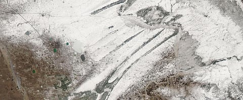 Shifting seasons on Russian steppe captured by NASA