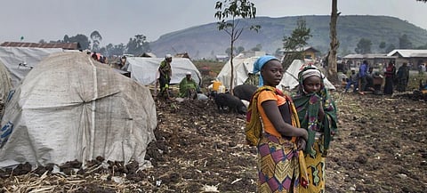 Displaced persons at a camp in Goma in the Democratic Republic of the Congo. Photo: Wikimedia Commons