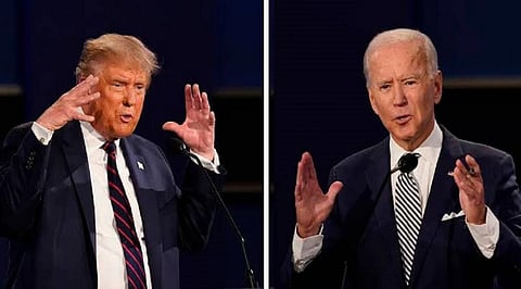 There is a world of difference between Donald Trump and Joe Biden when it comes to climate change. Photo: @SelckBrenden / Twitter