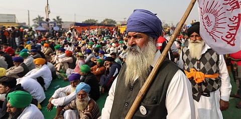 दिल्ली के सिंघू बॉर्डर पर किसानों का विरोध प्रदर्शन, फोटो : विकास चौधरी / सीएसई