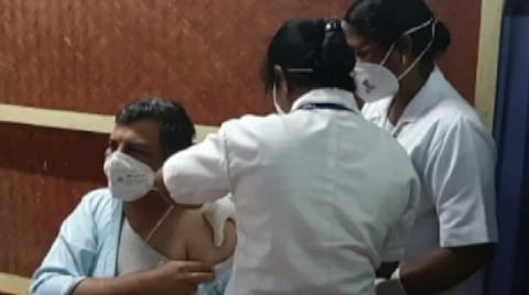 Vaccination being done in Palakkad. Photo: Rejimon Kuttappan