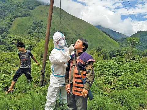 Arunachal Pradesh is home to at least 26 tribes, each with its own lifestyle and topographical spread, with many believing COVID-19 to be just another flu and so hesitating to get tested (Photograph: Minga Sherpa)