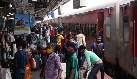 Ahmedabad, Mumbai and Chennai-bound trains from Odisha have been running to full capacity for the last 4-5 days due to the return of the migrant workers. Photo: Hrusikesh Mohanty