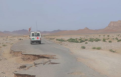 A Red Cross vehicle in Afghanistan. Photo: @ICRC_af / Twitter