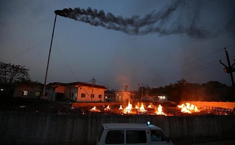 A new study has recorded an unusual increase in particulate matter during the second wave lockdown, attributed to the burning of dead bodies during the second wave.