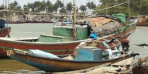 Boats moored in Kendrapara district. Photo: Ashis Senapati