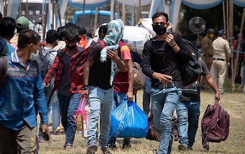 Migrants return to Dehradun during the first wave of COVID-19 in India. Photo: iStock