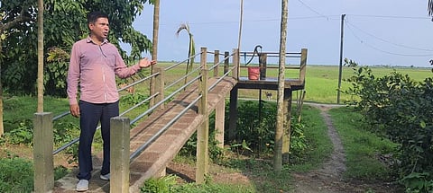 A raised hand pump. Photo: Shagun / CSE