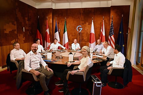 G7 leaders convene at Schloss Elmau, Germany. EFE-EPA / Thomas Lohnes