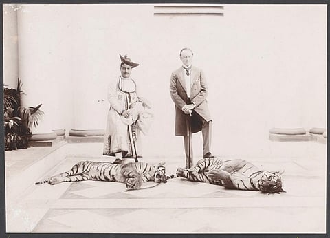 Lord Curzon and Maharaja Madhavrao II Scindia of Gwalior, 1911. Photo: National Army Museum