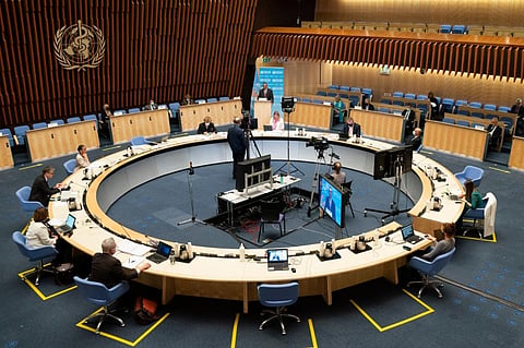 The 74th World Health Assembly held in December 2021 Photo: World Health Organization