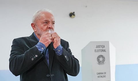 Luis Inacio Lula da Silva casting his vote October 2, 2022. Photo: @LulaOficial / Twitter