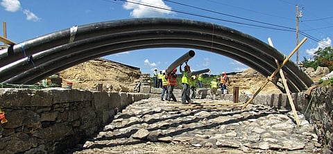 A lull in emissions was recorded in 2020 when the construction sector had temporarily come to a halt. Photo: Wikimedia Commons