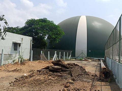 The 'Gobar Dhan' bio-CNG plant in Madhya Pradesh. Photo: Ravleen Kaur