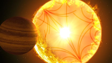 An artist's concept of the Kepler-1658 system. Photo: Gabriel Perez Diaz/Instituto de Astrofísica de Canarias