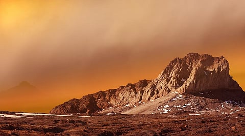 Ancient Mars is estimated to have had 99.9 per cent of carbon dioxide (CO2) in the atmosphere, higher than the current 96 per cent. Photo: iStock