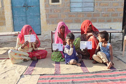 Destitute villagers across Rajasthan have been running from pillar to post to get their due rations. Photo: Himanshu Nitnaware