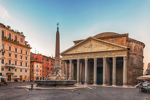 Rome’s famed Pantheon, which has the world’s largest unreinforced concrete dome and was dedicated in 128 CE, is still intact. Photo: iStock