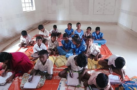 A morning class attended by children of the Mahali tribe. Photo: CRY