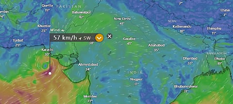 Prediction for June 14, 2023, 5am. Photo: Windy