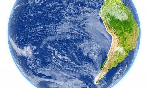 A map of the eastern Pacific which warms during El Nino. Photo: iStock