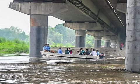 Delhi received excess rainfall on July 8 and 9, 2023. Photo: @AtishiAAP / Twitter